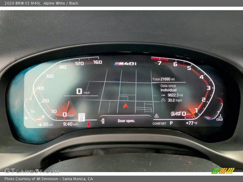  2020 X3 M40i M40i Gauges