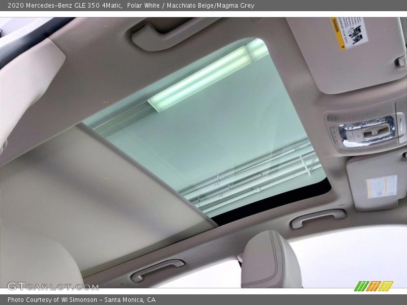 Sunroof of 2020 GLE 350 4Matic
