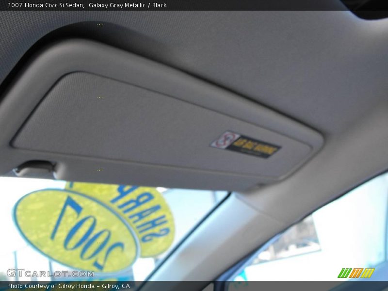 Galaxy Gray Metallic / Black 2007 Honda Civic Si Sedan