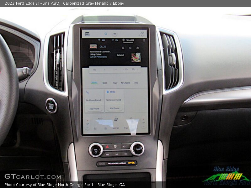 Controls of 2022 Edge ST-Line AWD