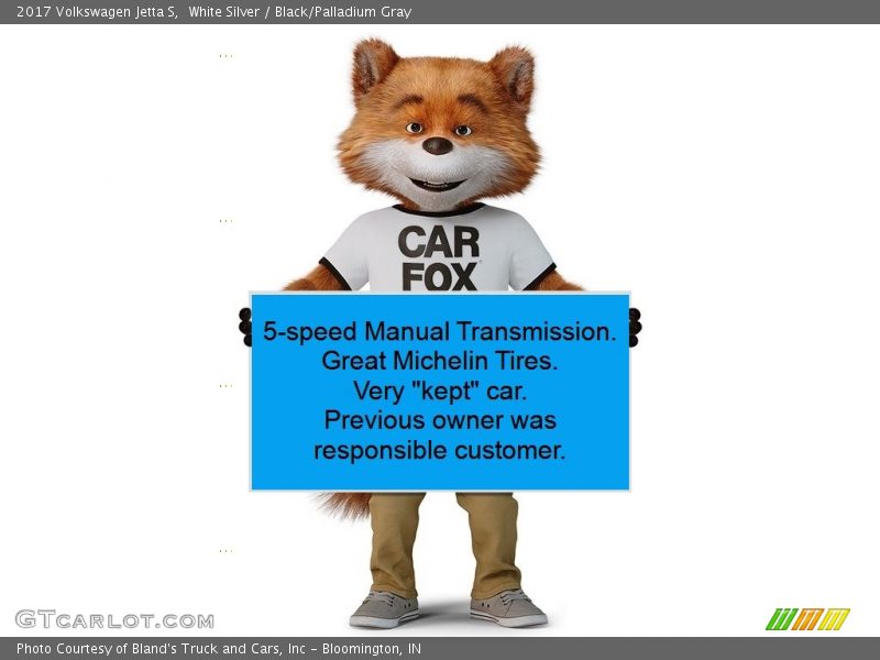 White Silver / Black/Palladium Gray 2017 Volkswagen Jetta S