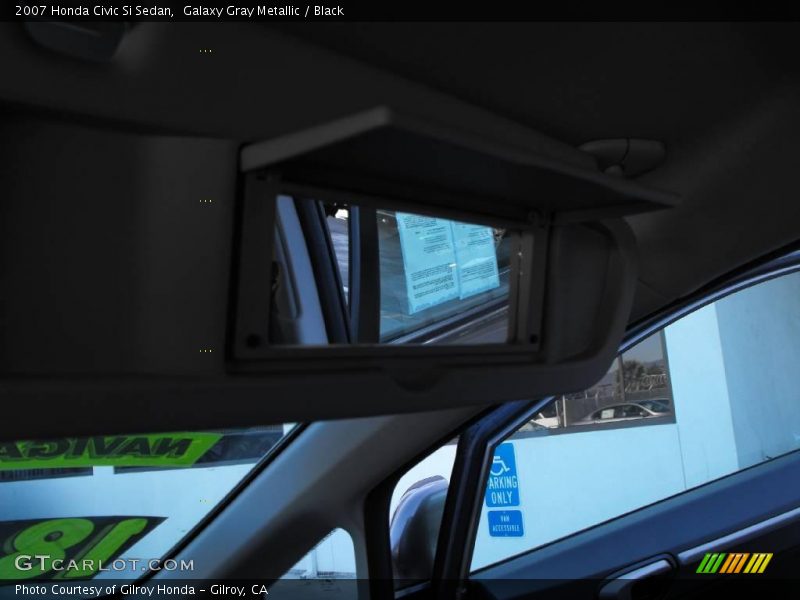 Galaxy Gray Metallic / Black 2007 Honda Civic Si Sedan