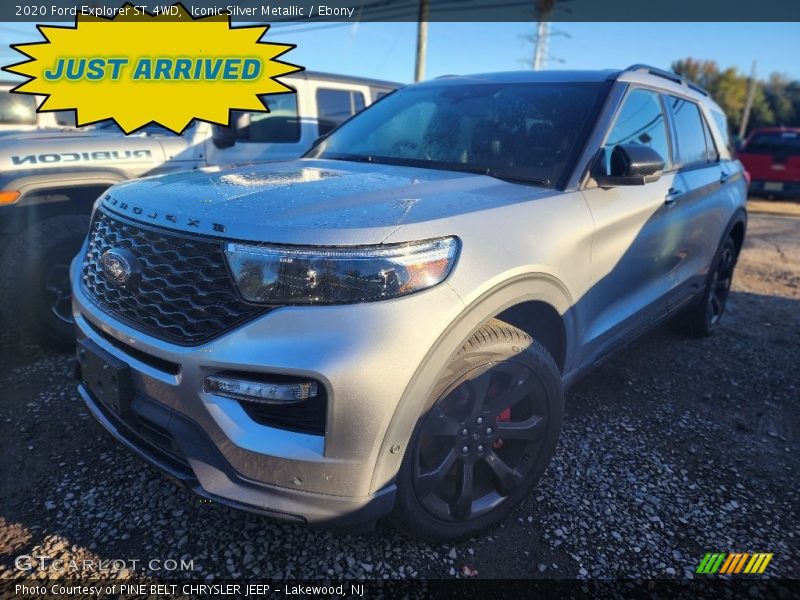 Iconic Silver Metallic / Ebony 2020 Ford Explorer ST 4WD