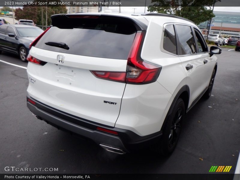 Platinum White Pearl / Black 2023 Honda CR-V Sport AWD Hybrid