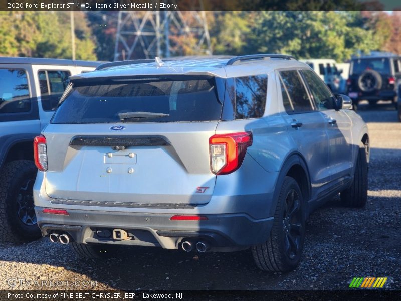 Iconic Silver Metallic / Ebony 2020 Ford Explorer ST 4WD
