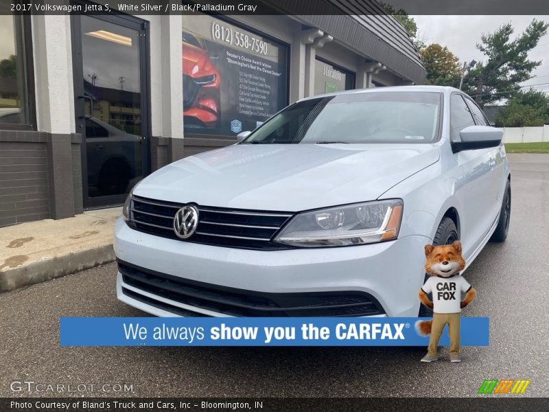 White Silver / Black/Palladium Gray 2017 Volkswagen Jetta S