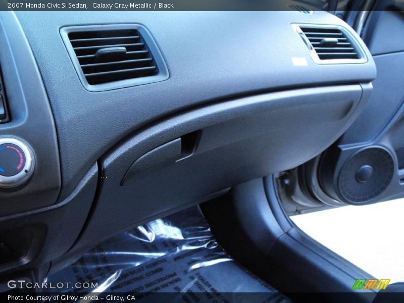 Galaxy Gray Metallic / Black 2007 Honda Civic Si Sedan