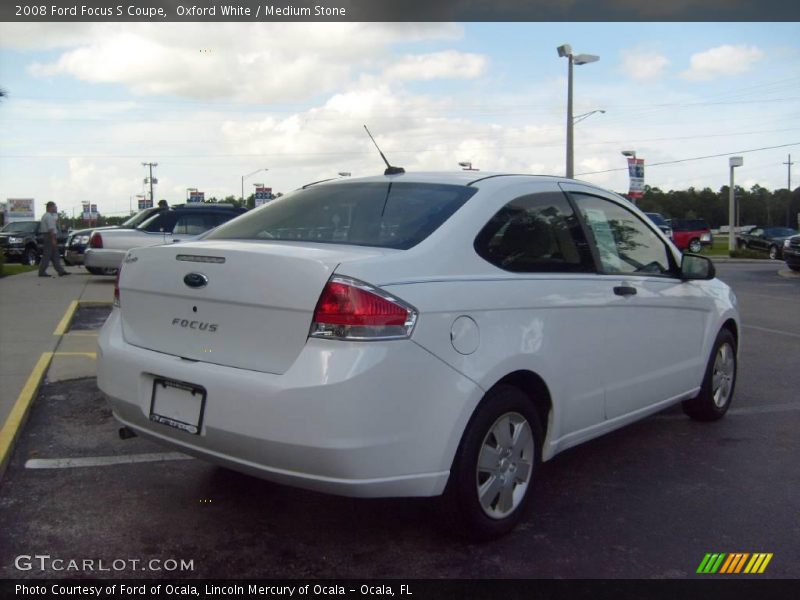 Oxford White / Medium Stone 2008 Ford Focus S Coupe