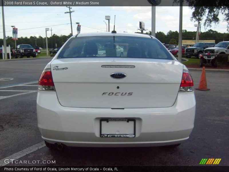Oxford White / Medium Stone 2008 Ford Focus S Coupe
