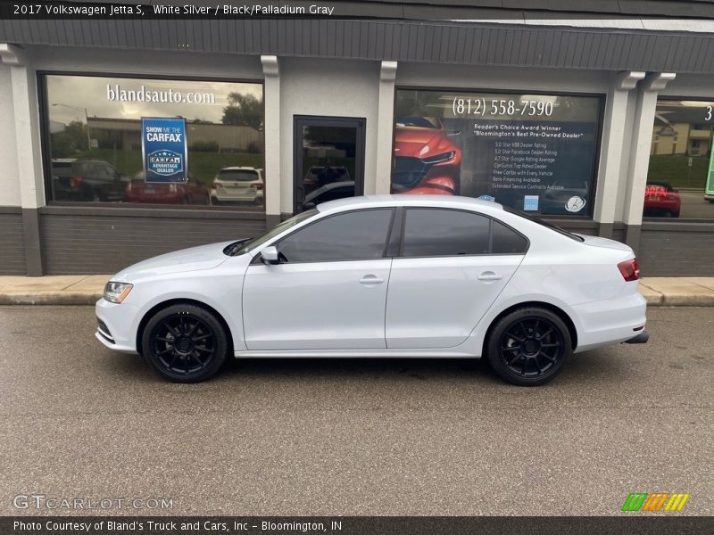 White Silver / Black/Palladium Gray 2017 Volkswagen Jetta S