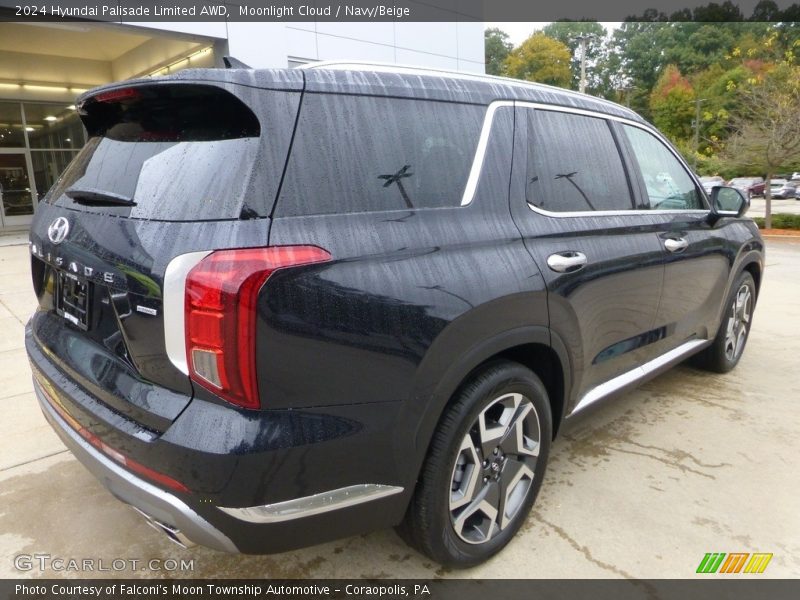 Moonlight Cloud / Navy/Beige 2024 Hyundai Palisade Limited AWD