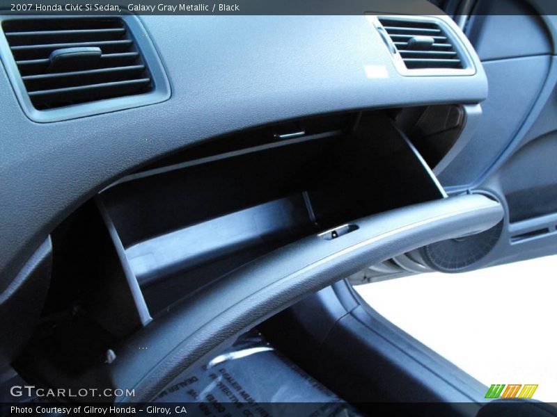 Galaxy Gray Metallic / Black 2007 Honda Civic Si Sedan