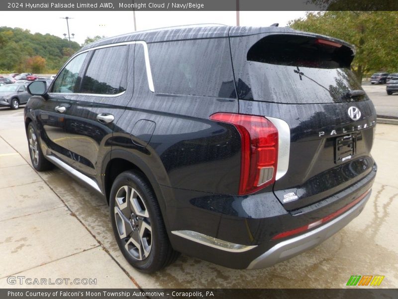 Moonlight Cloud / Navy/Beige 2024 Hyundai Palisade Limited AWD