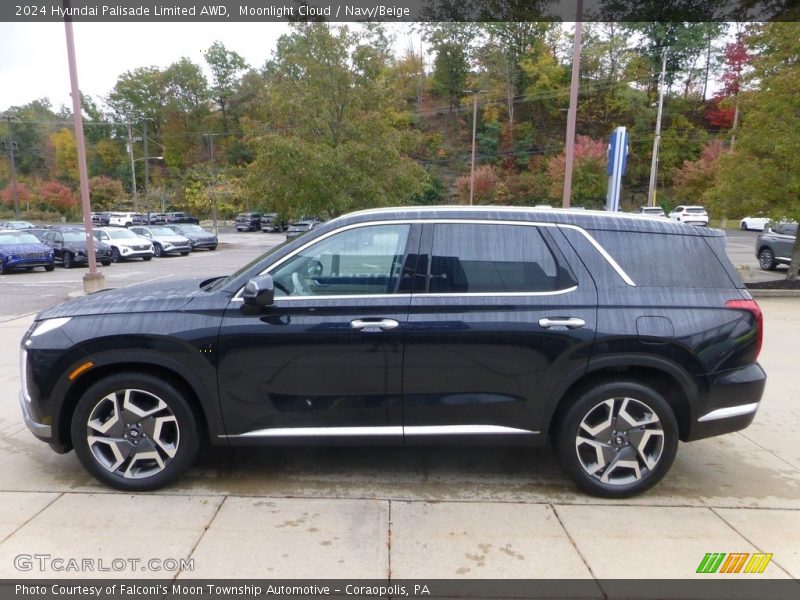 Moonlight Cloud / Navy/Beige 2024 Hyundai Palisade Limited AWD