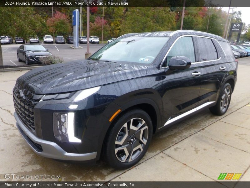 Moonlight Cloud / Navy/Beige 2024 Hyundai Palisade Limited AWD