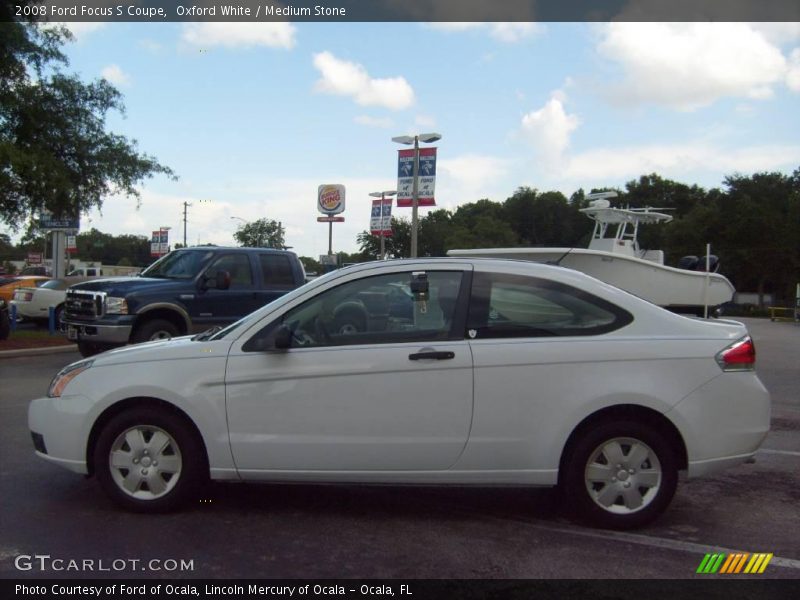 Oxford White / Medium Stone 2008 Ford Focus S Coupe