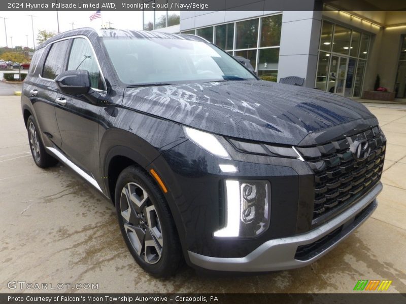 Moonlight Cloud / Navy/Beige 2024 Hyundai Palisade Limited AWD