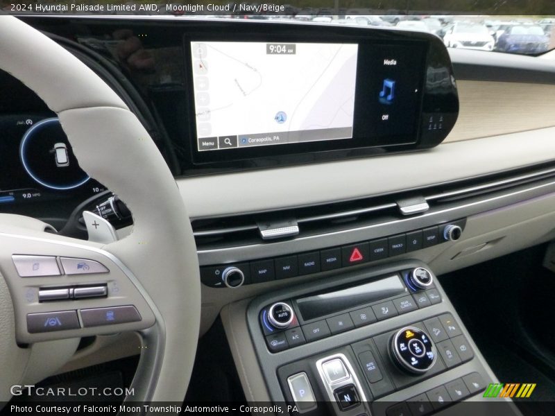 Moonlight Cloud / Navy/Beige 2024 Hyundai Palisade Limited AWD