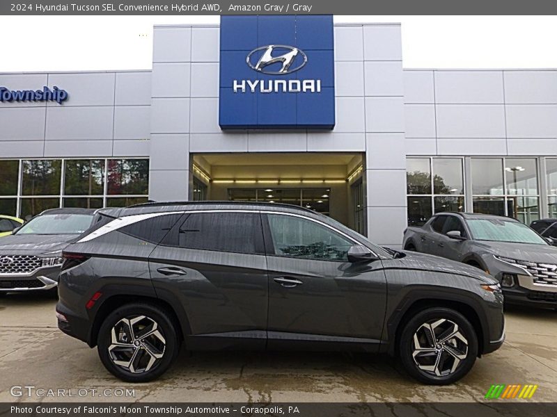 Amazon Gray / Gray 2024 Hyundai Tucson SEL Convenience Hybrid AWD