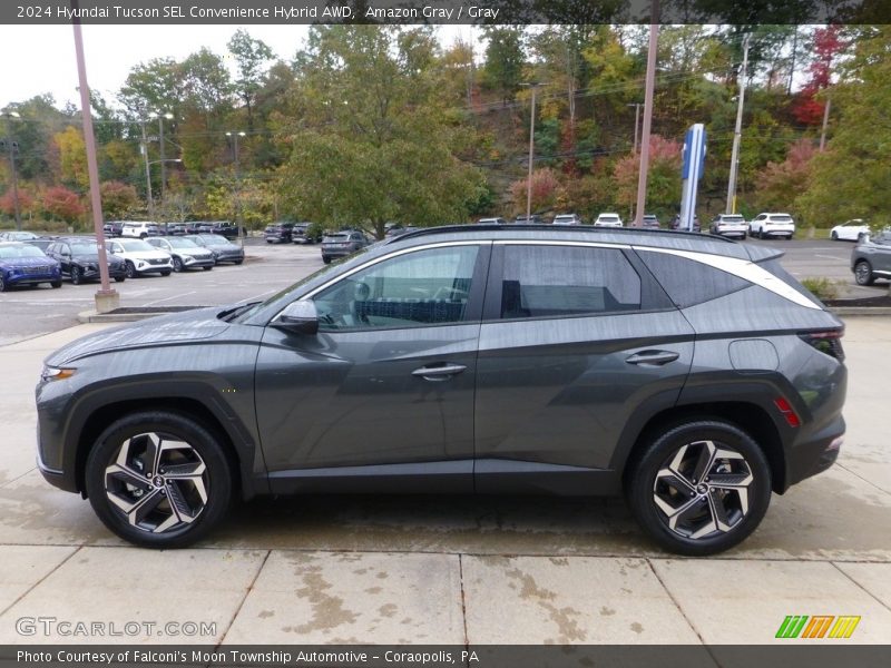 Amazon Gray / Gray 2024 Hyundai Tucson SEL Convenience Hybrid AWD