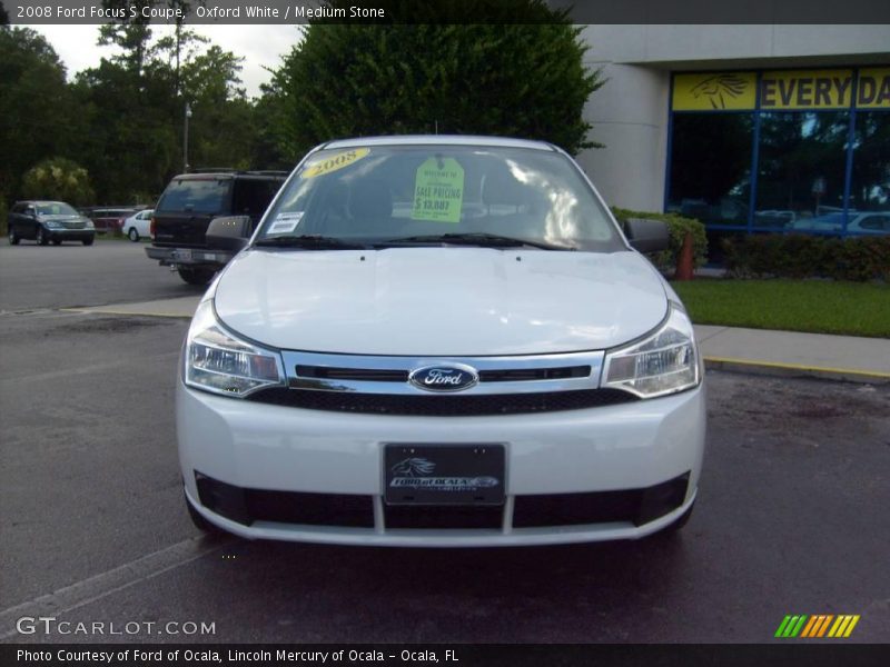 Oxford White / Medium Stone 2008 Ford Focus S Coupe
