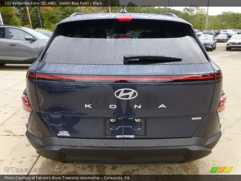Denim Blue Pearl / Black 2024 Hyundai Kona SEL AWD