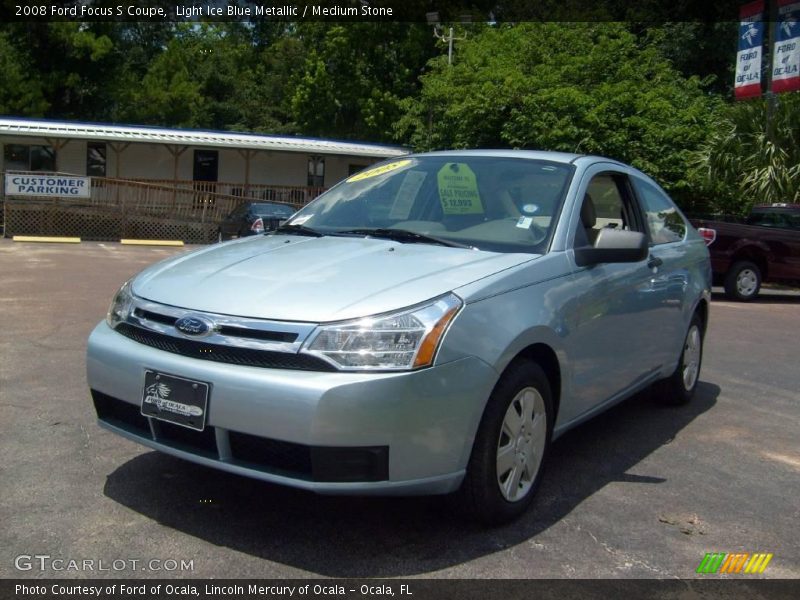 Light Ice Blue Metallic / Medium Stone 2008 Ford Focus S Coupe