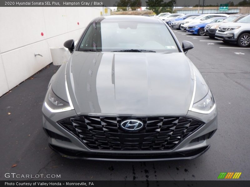 Hampton Gray / Black 2020 Hyundai Sonata SEL Plus