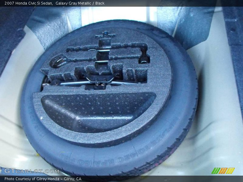 Galaxy Gray Metallic / Black 2007 Honda Civic Si Sedan