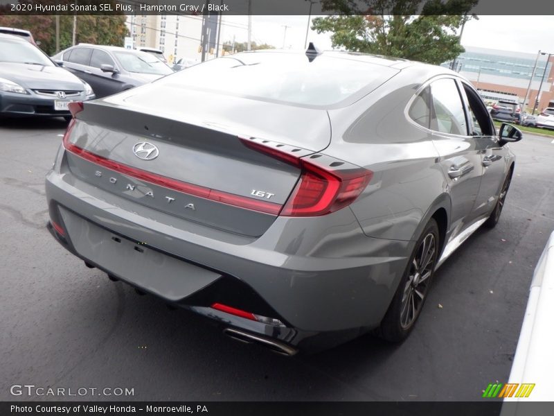 Hampton Gray / Black 2020 Hyundai Sonata SEL Plus
