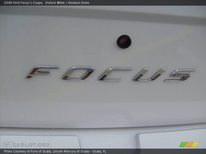 Oxford White / Medium Stone 2008 Ford Focus S Coupe