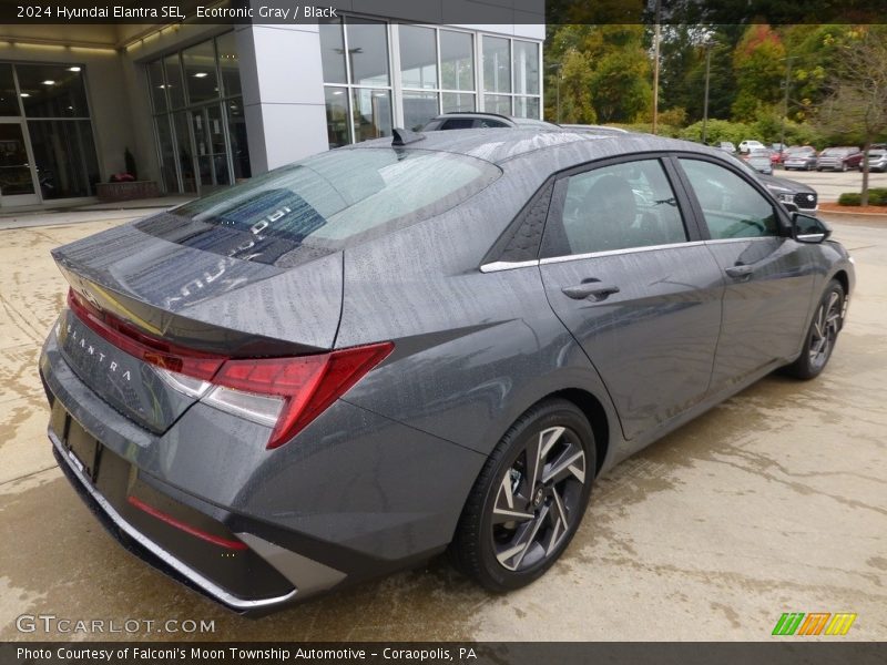 Ecotronic Gray / Black 2024 Hyundai Elantra SEL