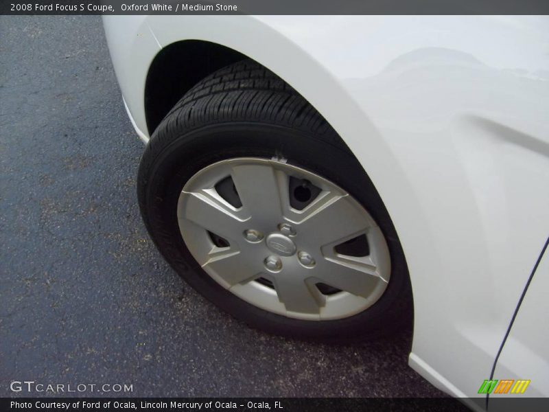Oxford White / Medium Stone 2008 Ford Focus S Coupe