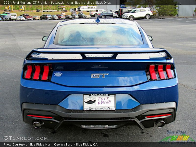 Exhaust of 2024 Mustang GT Premium Fastback