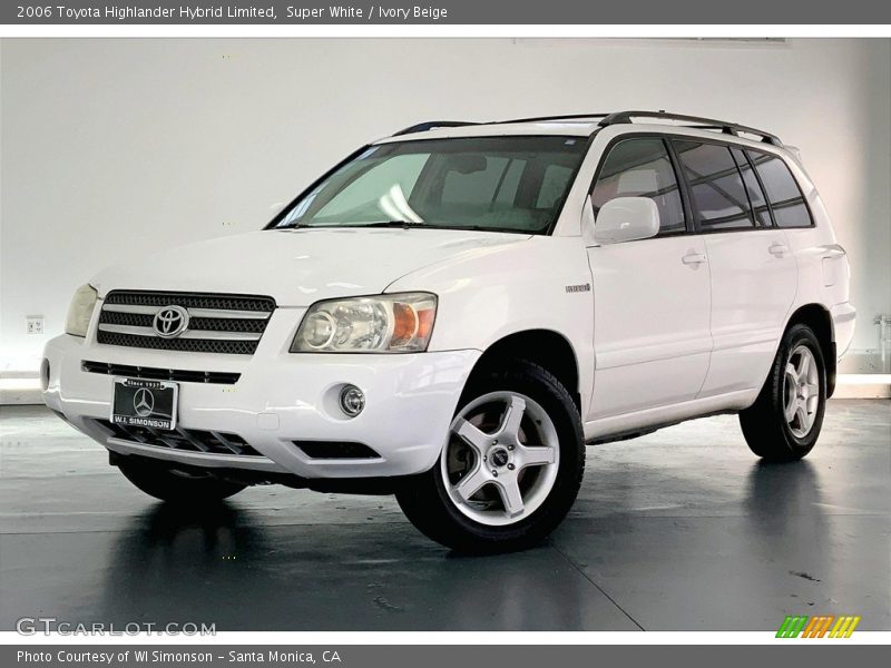 Super White / Ivory Beige 2006 Toyota Highlander Hybrid Limited