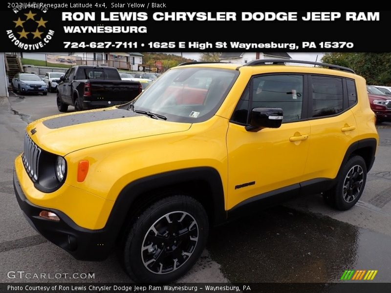 Solar Yellow / Black 2023 Jeep Renegade Latitude 4x4