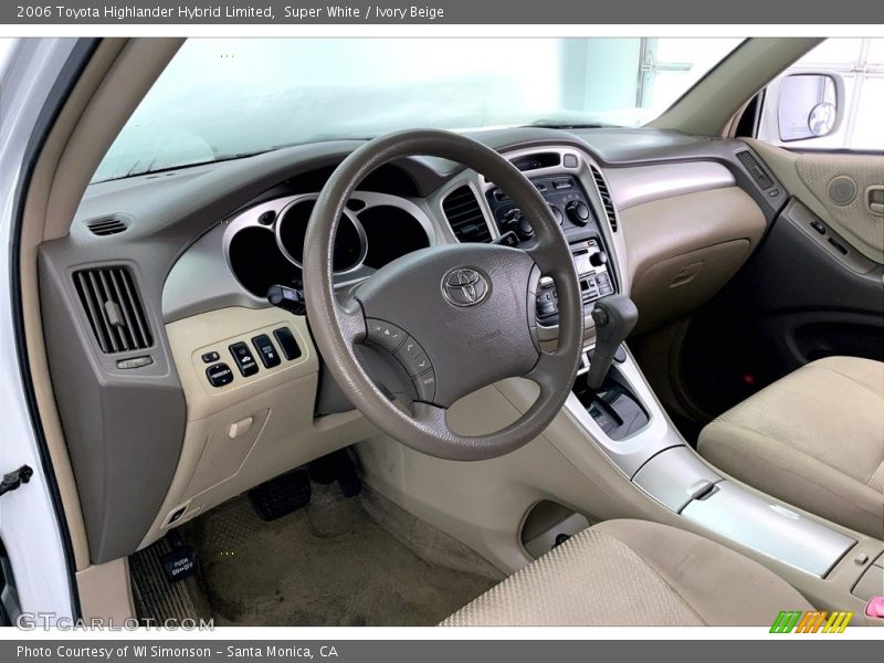Super White / Ivory Beige 2006 Toyota Highlander Hybrid Limited