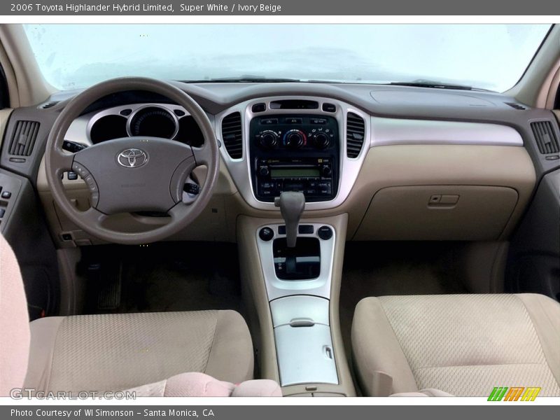 Super White / Ivory Beige 2006 Toyota Highlander Hybrid Limited