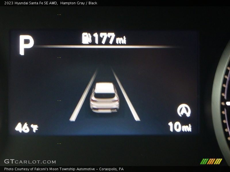 Hampton Gray / Black 2023 Hyundai Santa Fe SE AWD