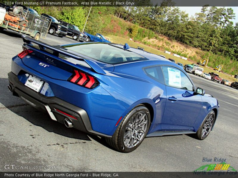 Atlas Blue Metallic / Black Onyx 2024 Ford Mustang GT Premium Fastback