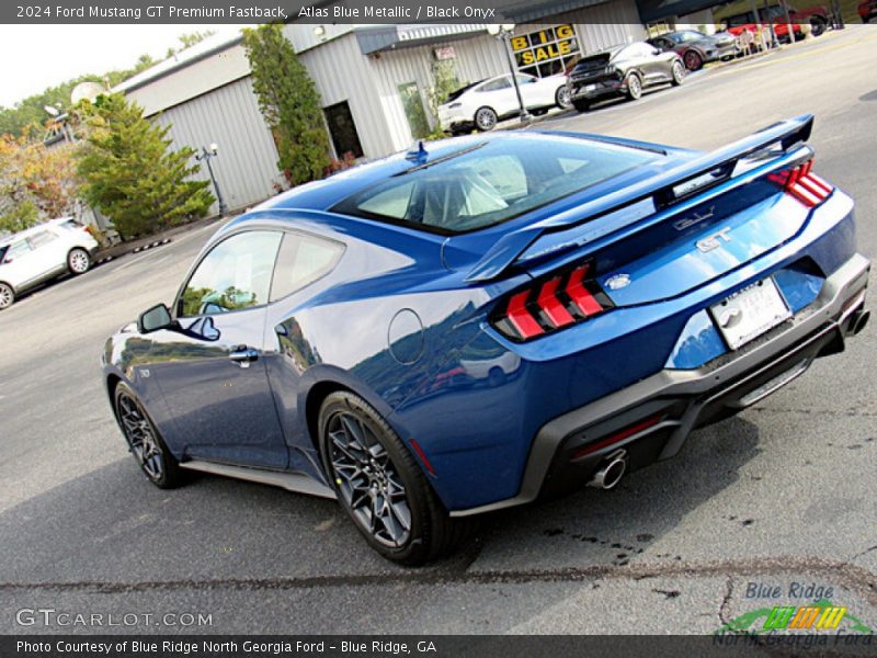 Atlas Blue Metallic / Black Onyx 2024 Ford Mustang GT Premium Fastback