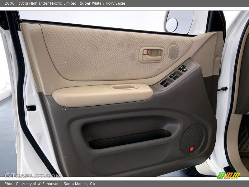 Door Panel of 2006 Highlander Hybrid Limited