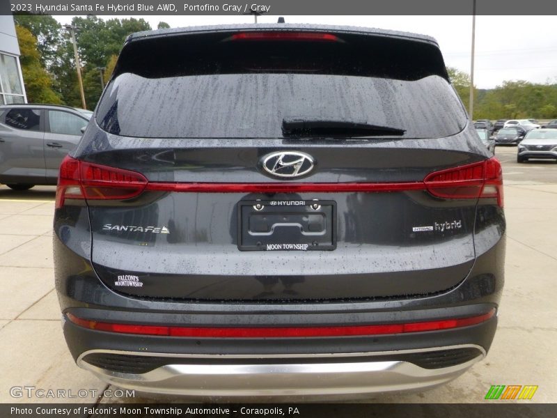 Portofino Gray / Gray 2023 Hyundai Santa Fe Hybrid Blue AWD