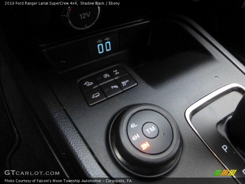 Controls of 2019 Ranger Lariat SuperCrew 4x4
