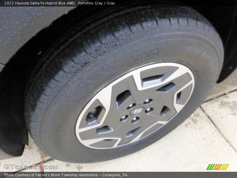 Portofino Gray / Gray 2023 Hyundai Santa Fe Hybrid Blue AWD