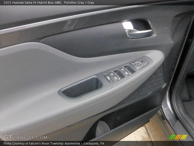 Door Panel of 2023 Santa Fe Hybrid Blue AWD