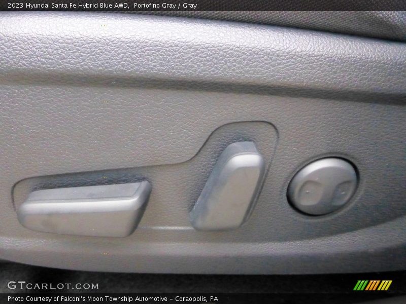 Portofino Gray / Gray 2023 Hyundai Santa Fe Hybrid Blue AWD