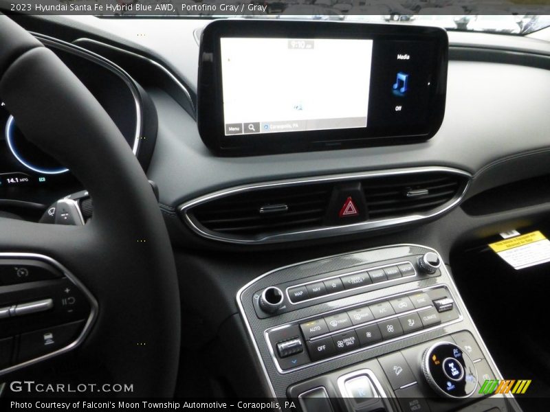 Controls of 2023 Santa Fe Hybrid Blue AWD