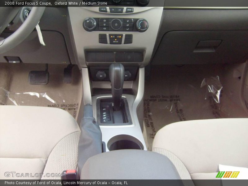 Oxford White / Medium Stone 2008 Ford Focus S Coupe