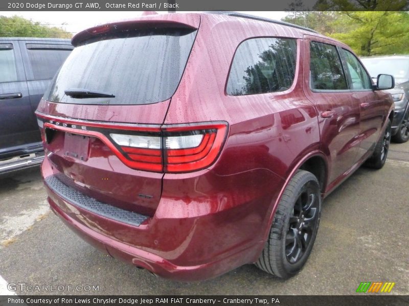 Octane Red Pearl / Black 2020 Dodge Durango GT AWD
